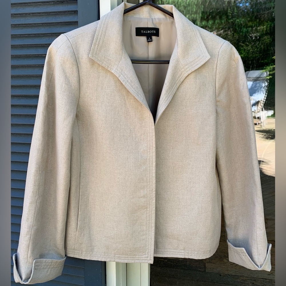 Light Sand Linen Jacket